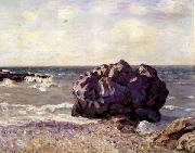 Alfred Sisley Langland Bay,Storr s Rock-Morning oil painting on canvas